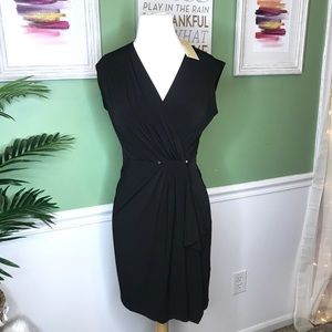 NWT $120 Michael Kors Black Wrap Dress